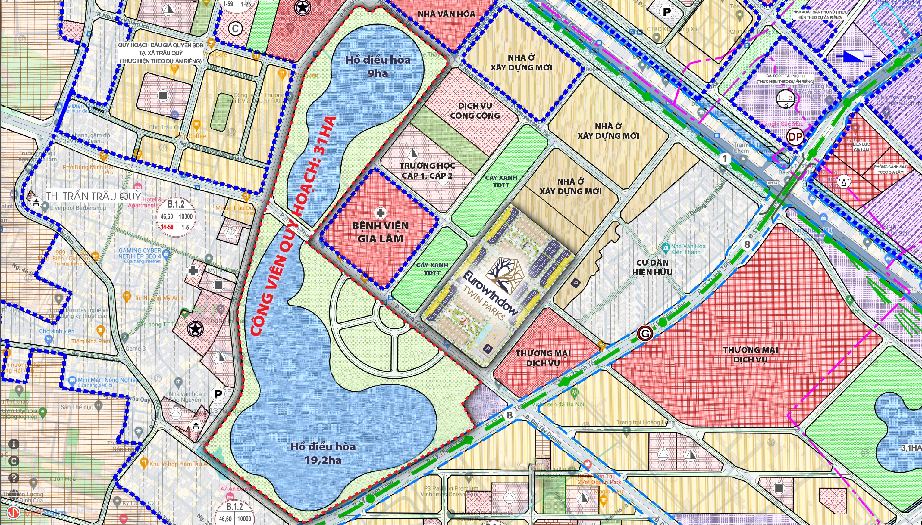 Quy hoạch Khu vực trung tâm Gia Lâm1